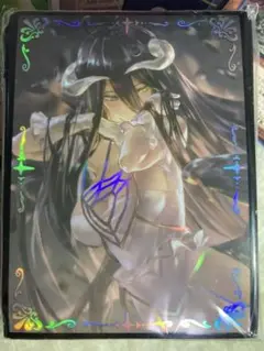 ホログラム加工　カードスリーブ オーバーロード　アルベド　遊戯王　MTGサイズ