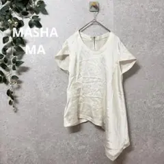 MASHA MA シルク アシンメトリー チュニック ブラウス 白