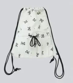 新品BOW DRAWSTRING BAG