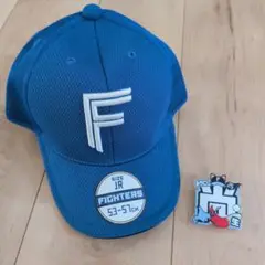 Fighters JRサイズキャップ 青　 みやにしのバッチ
