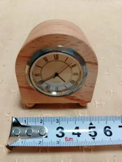 木製アーチ型置時計　クオーツ
