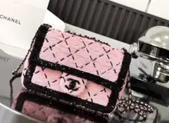 CHANEL ピンク キルティング ショルダーバッグ