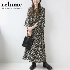 ジャーナルスタンダード レリューム マジョリカプリーツフラワーワンピース