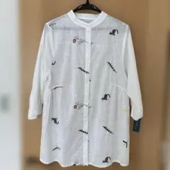新品　TWOYBEST 七分袖　チュニックブラウス