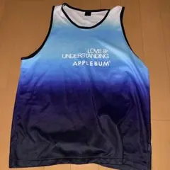 希少✨アップルバム タンクトップ バスケシャツ 宇宙柄 総柄 メッシュ XL 希少✨アップルバム タンクトップ バスケシャツ 宇宙柄 総柄