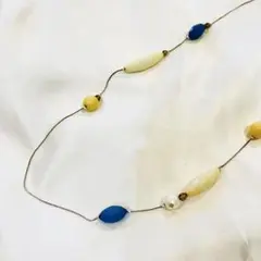 カジュアルビーズネックレス ロングタイプ　ネックレス　アクセサリー