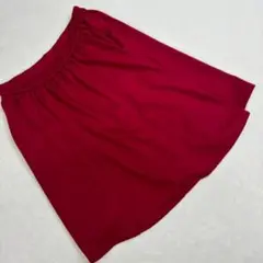 ⭐Rich glamour⭐フレアースカート 膝丈 レッド 赤 発表会