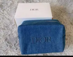 Dior デニムブルーポーチ ノベルティ