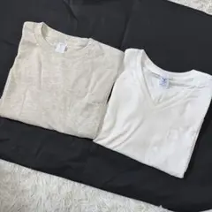 美品 お得2枚セット ベルバシーン 半袖Tシャツ メンズ 無地 333 334