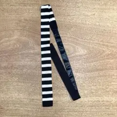 COMME CA ISM ボーダー柄ネクタイ　シルク100%