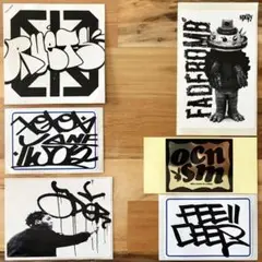 ② グラフィティー ステッカー 6枚セット graffiti グラフィティ