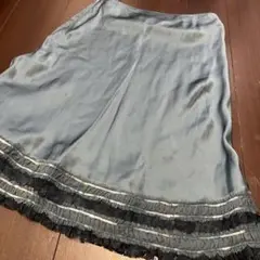 フィロソフィー　フリンジ付きスカート