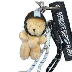じゃらじゃらキーホルダー　バッグチャーム　Fly with Teddy