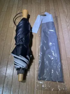 SUN BARRIER 折りたたみ傘　サンバリア100 モスグレー 2段折 フリル / | 完全遮光日傘｜サンバリア100