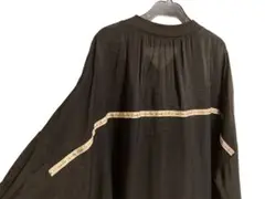 【Material/マテリアル】シースルーロングシャツ カーディガン◆ブラック