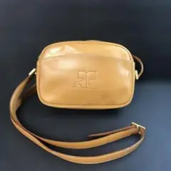 【大人気】クレージュ ショルダーバッグ ベージュ ロゴ入り