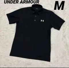 【美品】UNDER ARMOUR アンダーアーマー　半袖ポロシャツ M ブラック