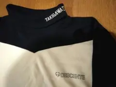 滝川第二高校野球部 DESCENTEタートルネックアンダーシャツ刺繍あり紺
