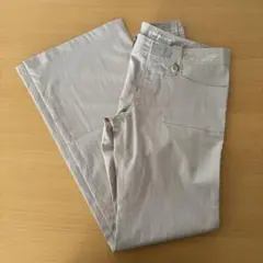 【Sサイズ】マニックス manics 夏用 パンツ　ストライプ　ベージュ　薄地