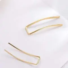 Uライン14kgf イヤークリップ 両耳用 ピアス アクセサリー
