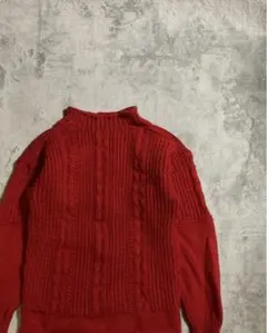OLDDERBY KNITWEAR アラン ケーブル ハイネック ニット