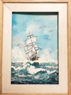 絵画　風の導き　micchan作