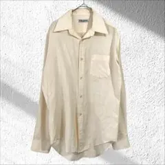 リッキーパリス 長袖 ワイシャツ フィッシュテール オフィス ゆるダボ 無地