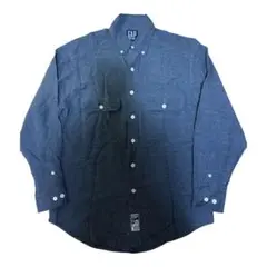 90s GAP OLD 紺タグ コットンレーヨン ボタンダウンシャツ