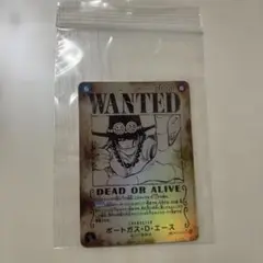 ワンピースカード　受け継がれる意志　ポートガス・D・エース手配書　SEC SP