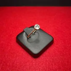 【ヴィンテージ】ストーンリング チェーン 天然石 レトロ r2