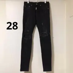 REPRESENT ダメージジーンズ 28サイズ ブラック 黒 リプレゼント
