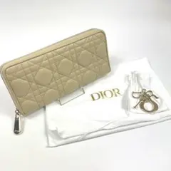 ディオール Dior 長財布 カーフスキン レディース 極美品