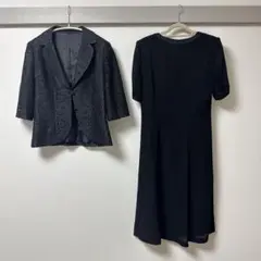 ブラック ワンピーススーツ 9AR