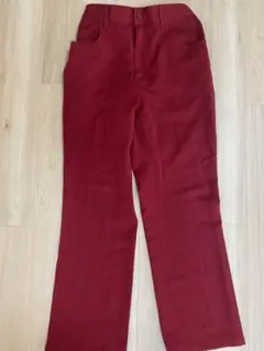 レディースワイドパンツ　前ポケット付き