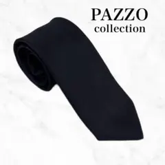PAZZO ネクタイ　黒　ブラック　冠婚葬祭　パッゾ　シンプル