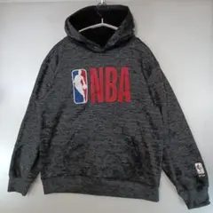NBA ロゴ入り グレー パーカー　レディースL 14/16