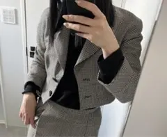 極美品 Dior パンツスーツ 上下セット ディオール 千鳥柄