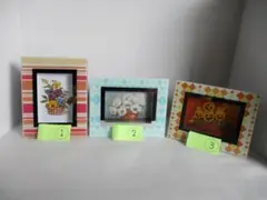 シャドーボックス額縁(いろいろB・額5種＋プリント5種)