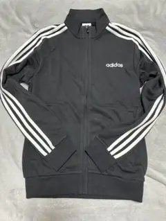 adidas ストライプジャージジャケット ブラック unisex S