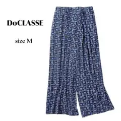 DoCLASSE ドレープジャージー・タックスカウチョ ブルー パンツ M