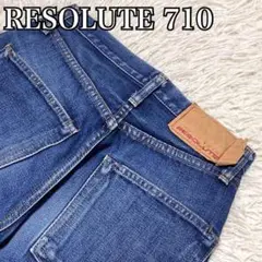 【極美品】 リゾルト 710 デニムジーンズ W27 30 インディゴブルー