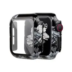 Apple Watch用 全面保護ケース 40mm (黒いバラ)