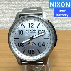 【電池新品】　NIXON ニクソン 腕時計　ムーンフェイズ　リールタイム