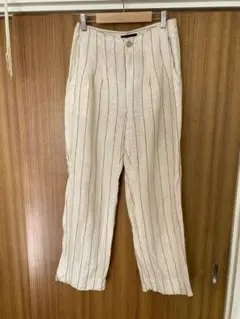 BANANA REPUBLIC リネンストライプパンツ サイズ0