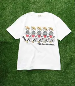 【ほぼ新品】完売品／TES CALIFORNIA 半袖Tシャツ ホワイト