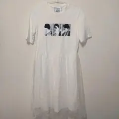 【新品未使用】　ギャレリー レース付きTシャツワンピース