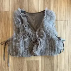 グレーフリルビスチェ