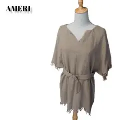 AMERI アメリ GAUZE WRINKLES TOP ガーゼしわ加工トップス