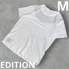 コラボ『エディション』tシャツ　半袖　ホワイト　白　綿100 %