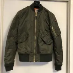 Schottの中綿入りMA-1 カーキ サイズS